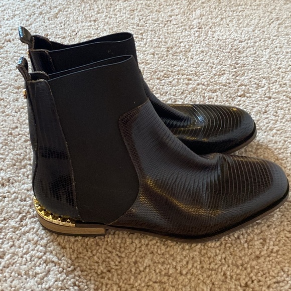 Free People Leather Studded Chelsea Boots - Picture 5 of 9